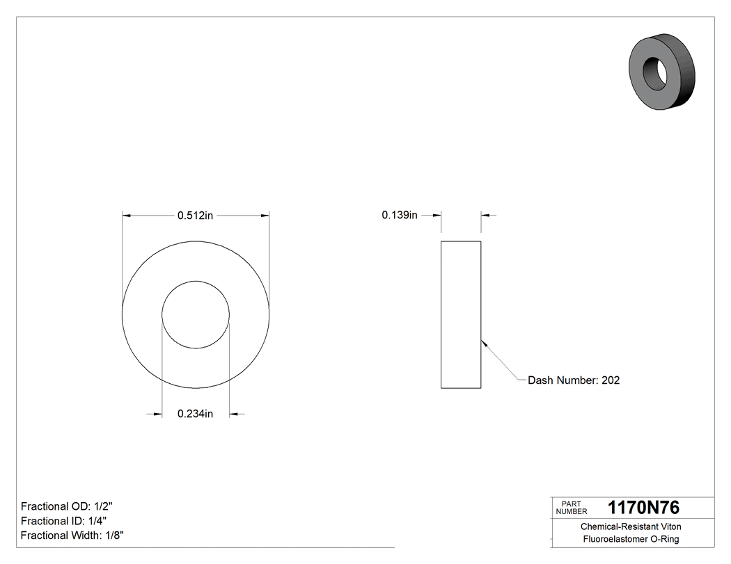 Technical drawing - 1170N76